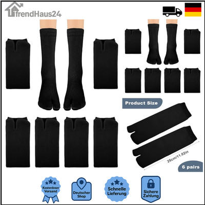 KALIONE Flip-Flop-Socken 6 Paar Tabi-Socken Unisex