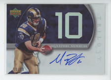MARC BULGER AUTO 2007 UD UPPER DECK TRILOGY SIGNATURE NUMBERS 10/10 1/1
