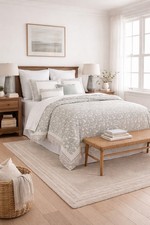 Queen 8pc Richland Floral 8pc Comforter Set Green - Threshold NEW