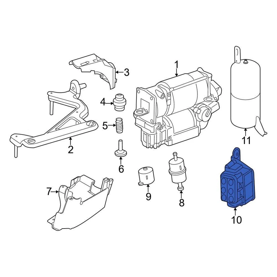 For Mercedes-Benz CLS63 AMG S 14-18 Mercedes-Benz Rear Suspension Solenoid Foto 3 de 3