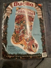 Bucilla The Sounds of Christmas 19" Diagonal Stocking Counted Cross Stitch Kit