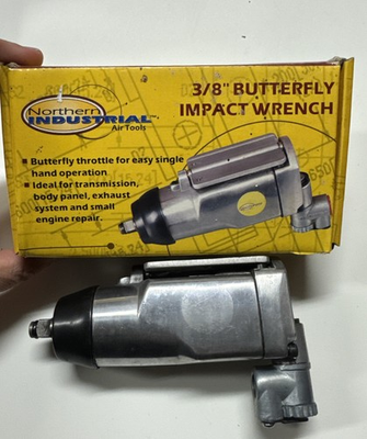 #ad 3 8 inch Drive Butterfly Impact Wrench Northern Industrial Air Tools With Box $29.99