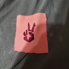 Peace Sign, Hippie Style, Peace And Love, Finger Sign, Peace Sign Sew On Patch