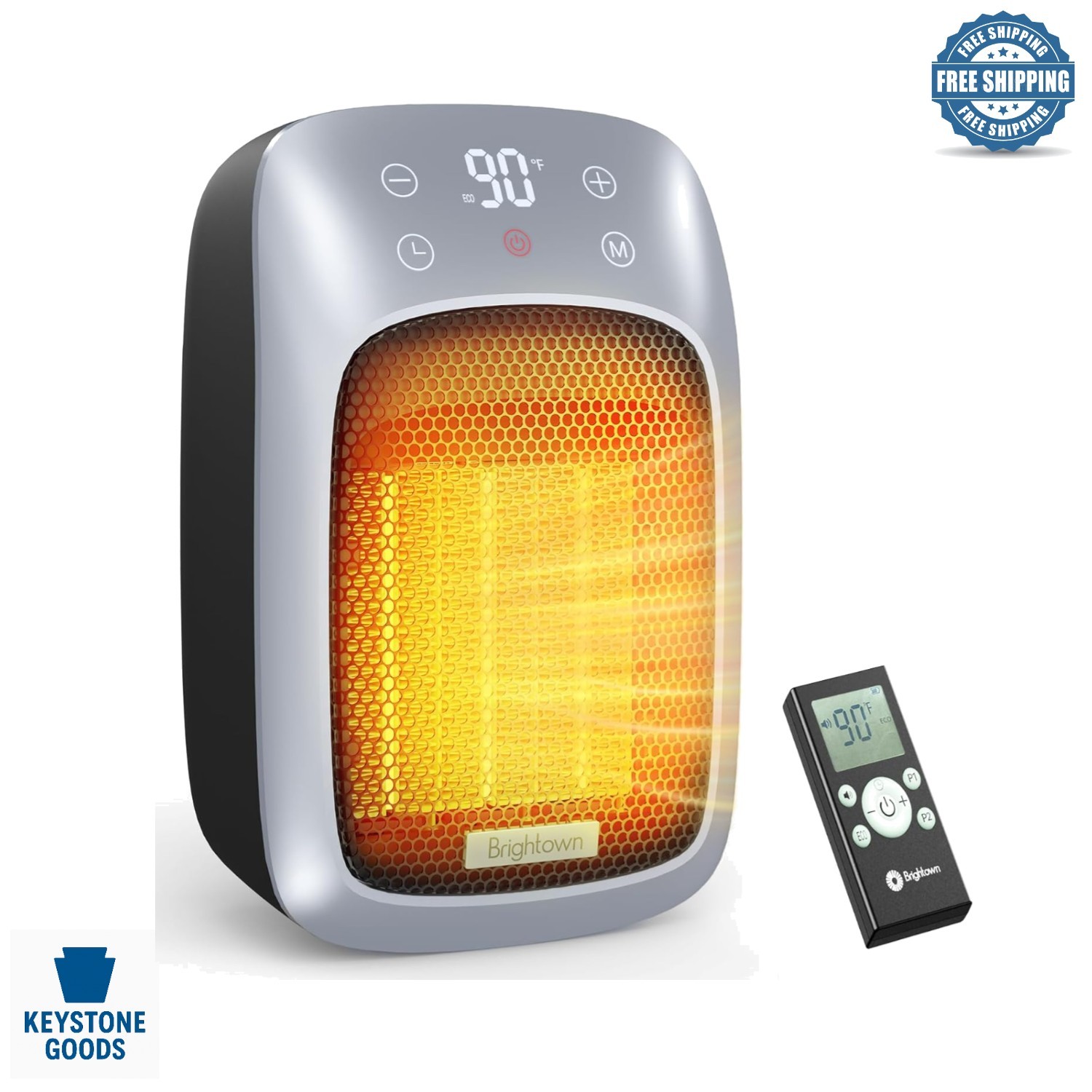 With Remote & Thermostat - Compact Wall Mount, Overh...