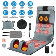 Electric Massage Mat Heating Vibration Massage Pad Body Foot Neck Massage Pad