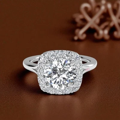 Diamantring Ehering 1,25 ct IGI Lab Grown Rundschliff 14 K Weißgold Größen 5 6 7 - Bild 1 von 4
