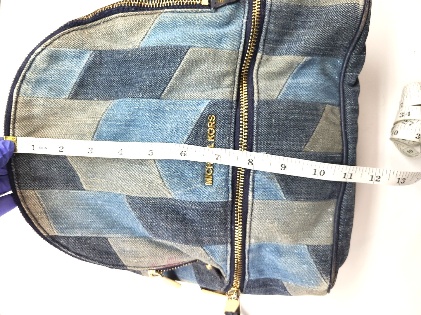 Michael Kors Denim Patchwork Backpack - image 15