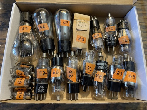 Choose from a Selection of Vintage Radio Tubes - Many Tested - Listing 3 of 3