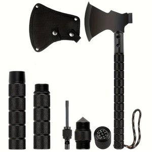 Survival & Camping Axe Tomahawk with Multi Tools - Folding Tactical Hatchet with