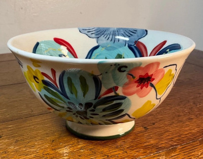NEW Anthropologie Estudio Flores Sissinghurst Castle Floral Cereal Bowl 6.25 