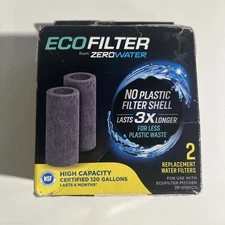 EcoFilter by ZeroWater 2-Pack Replacement Water Filters