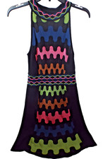 Authentic MISSONI Sz 40/4 knit DRESS black multi