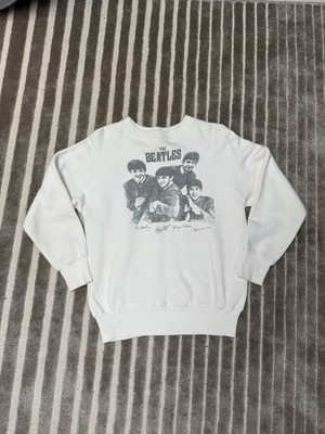 Original 1964 White The Beatles Merchandise Sweatshirt - Main Image