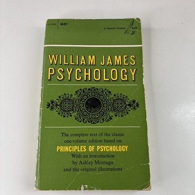 William James Principles of Psychology 1966 Paperback