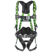 HONEYWELL MILLER AC-QC-BDP/UGN Full Body Harness,AirCore,L/XL 45J021