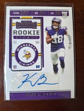 Kris Boyd Vikings 2019 Panini Contenders Rookie Ticket #211 Rookie Auto RC