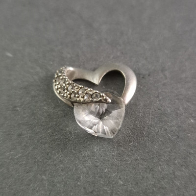 Eleganter Herz-Anhänger aus 925er Silber mit Zirkonia   Romantischer Glanz