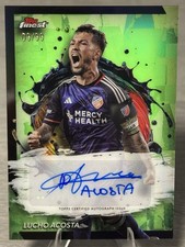 🔥LUCHO ACOSTA 2024 Topps Finest MLS Green Refractor Auto /99 #FC CINCINNATI!🔥