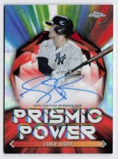 2021 Luke Voit Topps Chrome Prismic Power Orange Refractor Auto /25 #PPA-LV