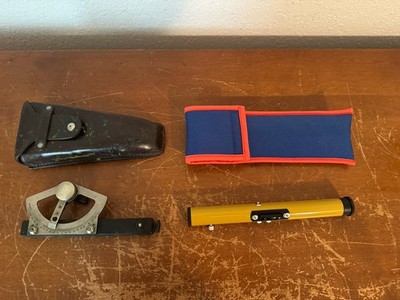 Vtg. Topographic Surveyor Level Tool & Sokkia Hand Held Surveying Level w /Cases