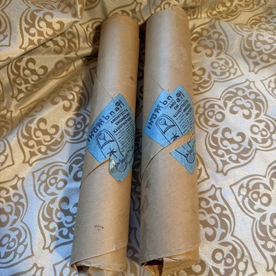 VTG 2 Rolls Of Sun-Glo Thumbnail White Sketch Paper #35W 17 X22 -500 Unused.