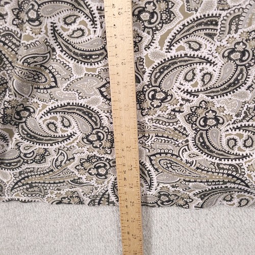 Croft & Barrow Classic Tee Shirt Womens 2X Plus Brown Paisley Print Short Sleeve - 第 8/11 張圖片