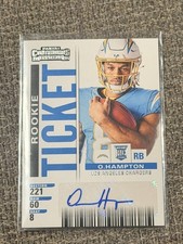 2025 Panini Contenders - Omarion Hampton Rookie Ticket Autograph #31 Chargers