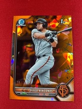 2022 Bowman Chrome Diego Rincones Orange Refractor /50 BCP-65 Giants 1st Bowman 