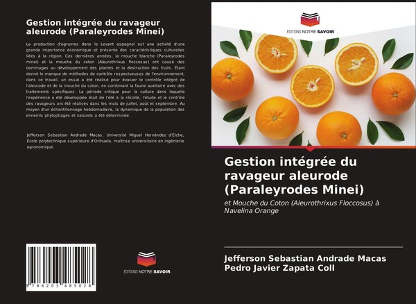 Gestion IntéGréE Du Ravageur Aleurode (Paraleyrodes Minei) Macas (U. A.) Buch-image