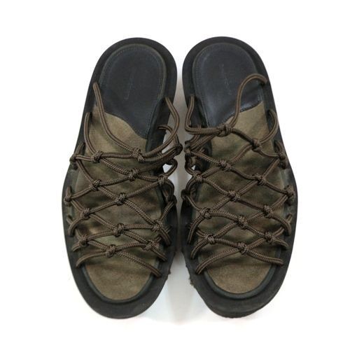 Hender Scheme Rope Sandal 3 Khaki Green Used Men's Summer Footwear - Picture 1 of 5