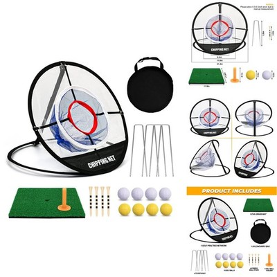 Bac-Kitchen Pop Up Golf Chipping Net Hitting Mat Golf Target Chipping Net