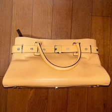 Bottega Veneta Leather Handbag Brown, Excellent Condition, Authentic