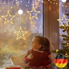 Joomer Weihnachtsstern Lichterkette - 141 LED Sternenvorhang Timer