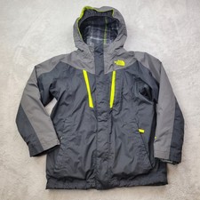The North Face 3 in 1 Triclimate Jacket Boys Medium 10/12 Black Hooded Hyvent
