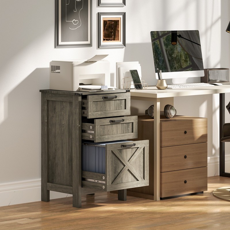 3 Drawer File Cabinet Filing Cabinet for A4 or Letter Size