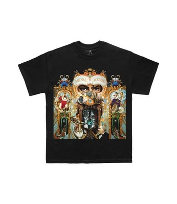 Michael Jackson Dangerous Vintage Grafik T-Shirt Herren Größe S Schwarz Baumwolle