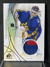 2024-25 UD Sp Game Used All-Stars Gold Premium Patch Jersey Igor Shesterkin #/25
