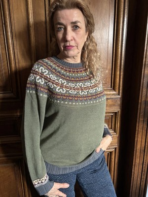 Eribe Damen Pullover Grün Feinstrick  Neu