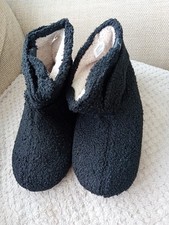 Chaussons chauds en fausse fourrure bouclés flous Long Bay pour femmes - Royaume-Uni 7,5 - 8,5