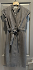 Womens Calvin Klein Grey sheath dress Classic Business Evening Career 34x26 2