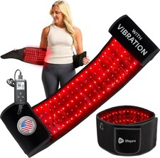 Lifepro Allevared Red Light Therapy Belt   Black Used 