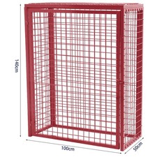 Steel Cage Security Gas Cylinder Bottle Storage Lockable Sturdy Stable Mesh Cage