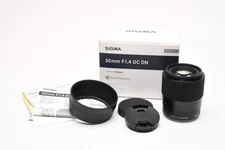Sigma 30mm f1.4 DC DN Lens Sony E Mount, Mint-, Boxed