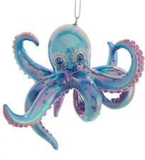 Colorful Resin Octopus Holiday Ornament