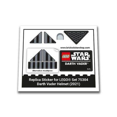 Replacement Sticker for Set 75304 - Darth Vader Helmet | eBay