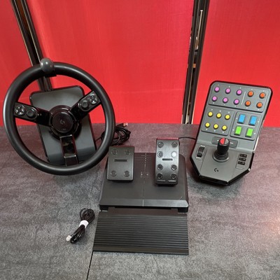 Logitech G Saitek Heavy Equipment Bundle - LS Lenkrad + Seitenkonsole + Pedale