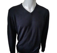 EX NEXT JUMPER SUPER SOFT TOUCH V NECK BLUE BIG MENS SIZE 2XL CLEARANCE