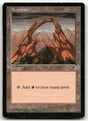 Mountain (Joined) #345 (HP) Tempest TMP Magic MTG