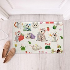 Opossum Bathroom Rugs 20"x32" Kids Possum Gifts Bath Mats for Bathroom Boys G...