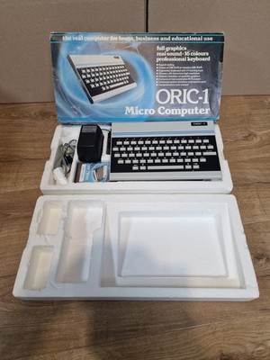 Oric 1 Boxed Working manuals, cables, software